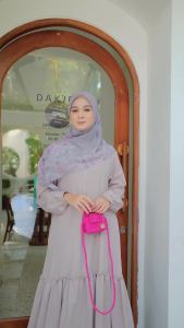 HIRA -  Hijabwanitacantik - Vana Dress Pasteline Crepe dan Vana Dress Crinkle  | Gamis baju muslim |