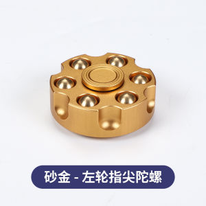 Pure Copper Bullet Revolver Clip Glow in the Dark Stress Relief Childrens Toy Metal Spinning Top Traditional Outdoor Game