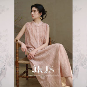 JK&JS | New Chinese Style Handmade Silk Linen Shirt Set Luxury Sensation Colorful Fried Shirt Traditional Chinese Culture Clothing Set