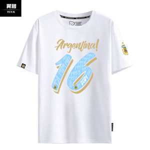 Copa America Argentina Champions Messi Tribute Short Sleeve T-Shirt