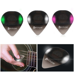 Glowing Guitar Pick with High-Sensitivity LED Light Stringed Instrument Plectrum Portable for Bass Electric Guitarists