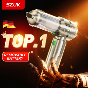 SZUK New Car Vacuum Cleaner Mini Blower Multi Powerful Handheld Cleaning Machine with LED Light Portable Wireless Vacuum Cleaner