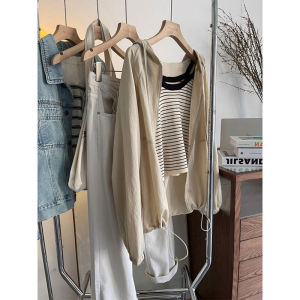 Womens Casual Loose Lightweight Summer New Fashion Sun Protection Coat Hooded Short Outerwear Versatile Open Cardigan