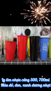 SET 500 CÁI NẮP TIM nhiều màu dành cho ly tim cốc tim 500ml 700ml 1000ml
