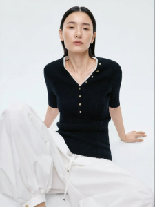 edition | New Summer French Design Cotton Linen Short-sleeve Blouse