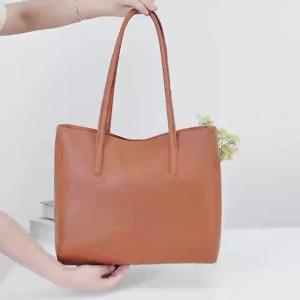 HY BAG#711 FASHION WOMENS GENUINE LEATHER 2IN1 TOTE AND HANDBAG SET WITH COMPLEMENTARY CLUTCH