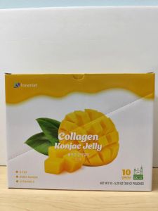 INNERSET Collagen Konjac Jelly – Mango Flovour 150g X 10 Pouches Zero Fat Zero Sugar Rich in Vitamin C (Halal Certificate)