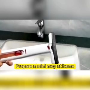 ไม้ถูพื้นมินิ ยกตัว 300 บรรทัด ไม้ม็อบ ระบบหัวฉีด พกพาง่าย ดูดซับน้ํา สำหรับทำการสะอาดหน้าต่าง โต๊ะ ห้องครัว ห้องน้ํา ที่ดีที่สุด