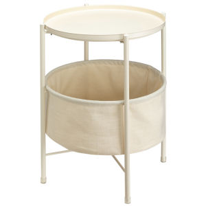 GUANGMANZHI | Simple Tray Cloth Storage Double Layer Iron Side Table