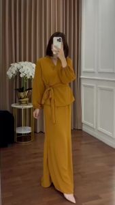 SETELAN KIMONO ROK BAJU HIJAB DRESS ONE SET PAKAIAN WANITA GAMIS BUSUI BUMIL FRIENDLY