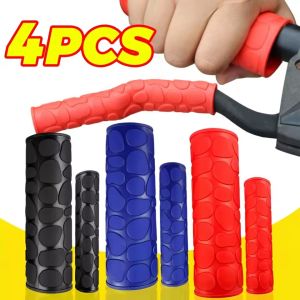 4PCS Motorcycle Anti-Slip Handlebar Grip Covers Universal Premium Rubber Non-Slip Sweat-Absorbent Breathable Grips for Bike E-Bike