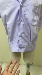 ชุดอนุบาลชาย WOOD MAN เอวจั๊ม เนื้อผ้าดี สีกรมท่าอ่อน/แดง พร้อมส่ง(WM)