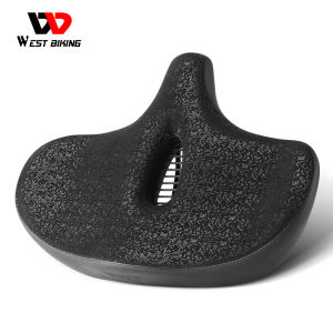 อานจักรยานระบายอากาศและป้องกันการลื่นกันกระแทกหนัง3D เบาะอานจักรยานขี่จักรยานตะวันตกกว้างใส่สบาย