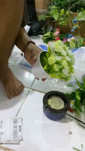 TANAMAN HIAS POT BUNGA MAWAR PLASTIK BUNGA ARTIFICIAL ARTIFISIAL BUNGA DEKORASI RUMAH HOME DEKOR HARGA MURAH BAYAR DI TEMPAT