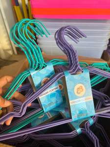 hanger stainless lapis pastel isi 10 pcs gantungan baju warna warni