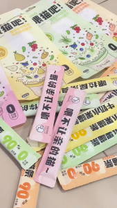 Moregood Cat Kiss! Chicken Apple Milk Stick (20g) | Fiber-Rich Digestion Support | Lactose-Free Milk | Blueberry Antioxidants | Taurine for Heart & Eyes | No Artificial Flavors