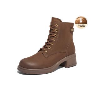 Belle | British Style Insulated Thick Sole Ankle Boots