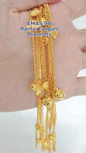 Emas 916 Gelang Tangan / Rantai Tangan | Gold 916 Bracelets - BC01 +