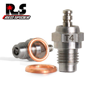 RS | 1PCS T4 Hot Glow Plug  Spark For Vertex SH Nitro Engine Parts 1/10 1/8 RC Buggy Monster Truck Replace OS 8 #3 #4 N4 HSP 70117