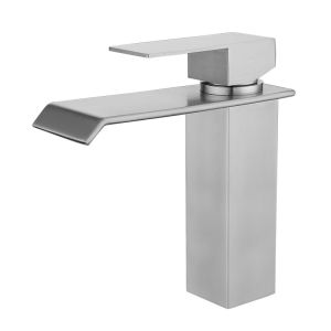 AZOS | Golden Luxury Finish 304 Stainless Steel Waterfall Hot and Cold Bathroom Faucet