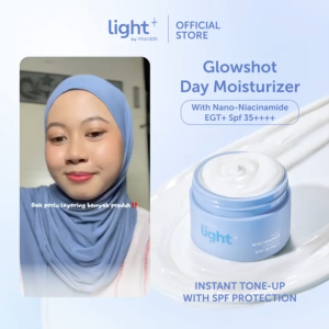 Light+ by Wardah Glowshot Day Moisturizer 20gr | 30gr | Lightening Day Cream Advanced Niacinamide SPF 35 PA++++
