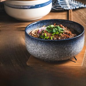 Bát Đựng Mì Súp Kiểu Nhật Bằng Gốm Sứ Có Nắp Dùng Trong Nhà Bếp Bát Đựng Mì Súp Dùng Một Lần Có Thể Chịu Nhiệt Trong Lò Vi Sóng