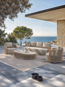 ZIYE | Waterproof UV Resistant Outdoor Woven Rattan Sofa Set