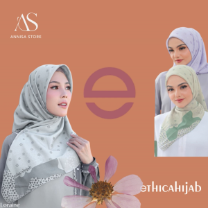 JILBAB SEGIEMPAT VOAL MOTIF ETHICA PRIME LORAINE SQUARE