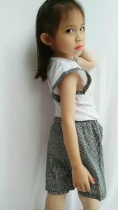 Daigo DESI HITAM Setelan Baju Anak Perempuan 1 2 3 4 Tahun Korea Style Murah Kekinian Import Premium TOKO MVKIDS FUUKA