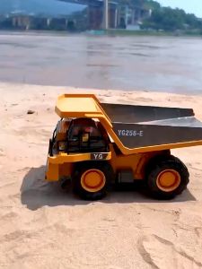 Jojotoy RC Dump Truck 6/9 Channel Dumper Konstruksi Kendaraan Mainan Bahan Paduan 2.4Ghz Remote Control