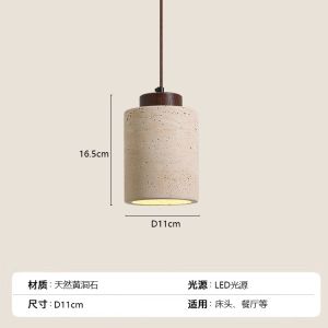 Modern Travertine Stone Pendant Light Versatile In Various Styles Bedroom Dining Room Kitchen Island Decor lamp Fast Delivery