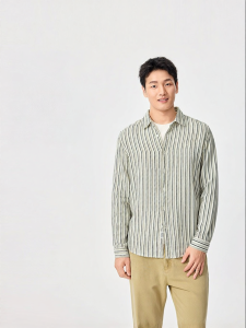 Purcotton | Double Layer Gauze Shirt for Men 165/88A