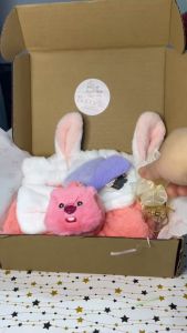 Set Phụ Kiện Tóc Hộp Quà Tặng Nữ – Băng Đô + Dây Buộc Tóc + Kẹp Tóc + gương Cute