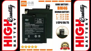 Baterai Xiaomi Redmi Note 3 / Note 3 pro / Note 3 SE / Note 3SE Battery BM46 / BM-46 Batre Original