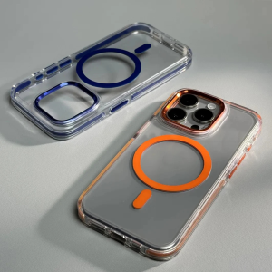 🇹🇭2024ใหม่ เคสโทรศัพท์มือถือแบบใส Magsafe Case เคสแม่เหล็ก สําหรับ iphone 16 15 14 13 12 11 Pro ProMax เคสไอโฟนกันกระแทก เคสไอโฟนผู้ชาย