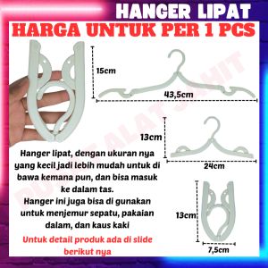 hanger lipat gantungan baju portable serbaguna hanger traveling