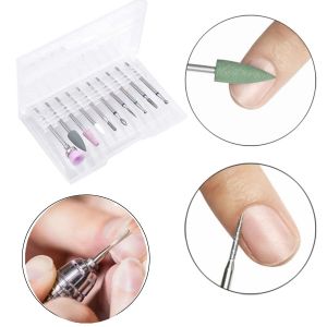 YIKOOLIN Nail Drill Bits Professional Tungsten Drill Bits Set for Acrylic Gel Nails Polishing Remove Manicure PedicureType C