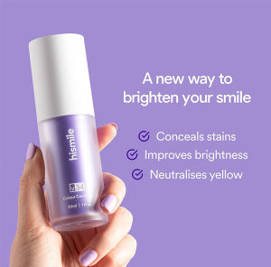 [READY STOCK] V34 Hismile Teeth Brightening Color Corrector Serum / Purple Toothpaste Smile Ease Teeth Whitening Against Sensitive Teeth / V34 Hismile Serum Pembetul Warna Pemutih Gigi (30ML)