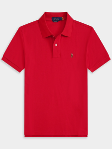 Áo Thun Polo Thêu Cổ Polo Màu Trơn Cho Nam Thường Ngày Mùa Hè 2025 Tay Ngắn Cổ Polo Phong Cách Công Sở Thoải Mái Thoáng Khí