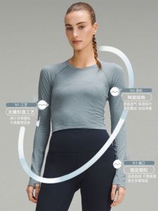 Quick Dry Yoga Fitness Running Sportswear Short Sleeve Long Sleeve Womens Tight T-Shirt Slimming Effect Casual Sportswear