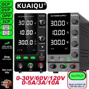 Bộ Nguồn DC Điều Chỉnh KUAIQU Sạc Nhanh USB Type-C 12V-120V Tích Hợp Công Tắc Sạc Pin Với Tùy Chọn Đầu Ra OCP