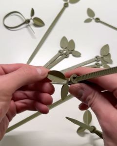 SLYCELAB Leaf Zip Ties 3D Printed Gardening Plant Tie Earthy Colors