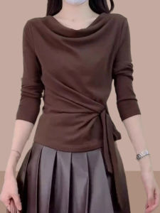 Slim Fit Long Sleeve Base Shirt 2025 New Style Womens Fashionable Top Breathable Comfortable Citywalk Daily Wear T-shirt