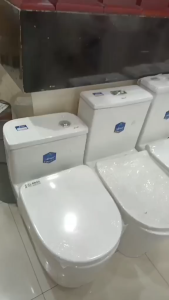 Rimless Water closet / Uleya Toilet 6848 - Modern water closet / Water Saving / Dual flush /Soft Closing / Free Fittings