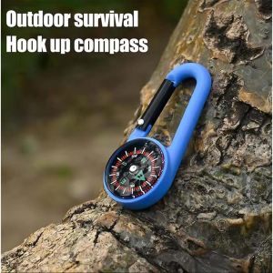 Carabiner Compass Outdoor Survival Outdoor Keychain Hook Plastic for Hiking Climbing KC62