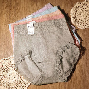 Pure Cotton High Waist Womens Underwear Comfortable Large Size Triangle Pants Breathable Seamless Butt Covering Underpants