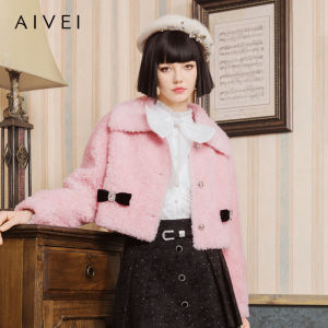 AIVEI | Sweet Sheepskin Short Fur Coat