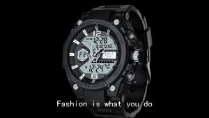 LIGE Digital Jam Tangan Pria Dewasa Keren Anti Air Multifungsi Bercahaya Jam Tangan Cowok + Kotak