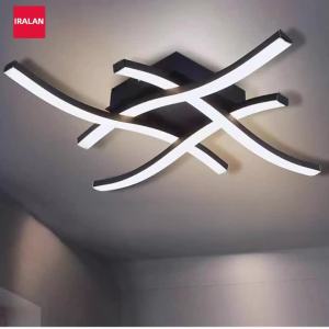 Modern Living Room Light Restaurant 3-color Variable Light Bedroom Balcony LED Ceiling Light 24W Curved Design