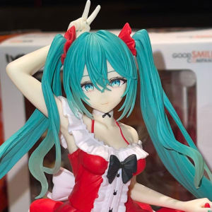 Bandai | Hatsune Miku Anime Figure Toys Cute Anime MIKU Standing Position PVC Action Figurine Kawaii Cartoon Model Doll Birthday Gift Kid